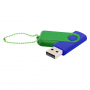 Флешка Designer To Go 2.0 USB, 16Gb, синяя с зеленым