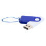 Флешка Designer To Go 2.0 USB, 16Gb, белая с синим