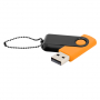 Флешка Designer To Go 2.0 USB, 16Gb, оранжевая с черным