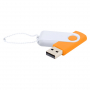 Флешка Designer To Go 2.0 USB, 16Gb, оранжевая с белым