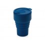 Силиконовый складной стакан GoCup, синий