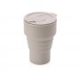 Силиконовый складной стакан GoCup, бежевый