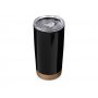 Термокружка с пробковым основанием Sierra, черная