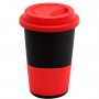 Кружка Magic To Go, черная с красным