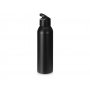 Алюминиевая бутылка для воды с ручкой Plain Alu, черная