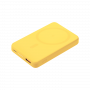 Внешний аккумулятор Largo PD 5000mAh с функцией беспроводной зарядки 15W, желтый