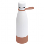 Термобутылка герметичная вакуумная Olivia To Go, белая с коричневым
