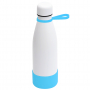 Термобутылка герметичная вакуумная Olivia To Go, белая с бирюзовым