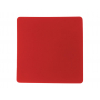Патч Квадрат, soft-touch, красный