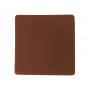 Патч Квадрат, soft-touch, коричневый
