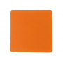 Патч Квадрат, soft-touch, оранжевый