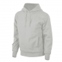 Толстовка с капюшоном без молнии, унисекс, серебристая