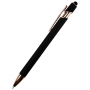 Ручка металлическая Brina софт-тач, черная