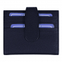 Держатель банковских карт Leather Road, темно-синий