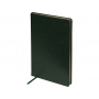 Ежедневник недатированный А5 Megapolis Nebraska, зеленый с золотистым обрезом