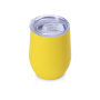Термокружка Vacuum mug C1, soft touch, желтая