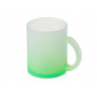 Стеклянная матовая кружка с градиентом для сублимации Омбре, зеленое яблоко