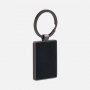 Брелок Gun Metal Leather Rectangle