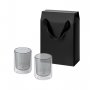 Подарочный набор 2 cтеклянных стакана Marlo в коробке-пакете, черный
