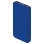 Внешний аккумулятор софт-тач Polus, 10000 Mah, без Micro-USB, синий