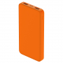 Внешний аккумулятор софт-тач Polus, 10000 Mah, без Micro-USB, оранжевый