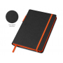 Бизнес блокнот А5 Босси Джуниор, черный с оранжевым