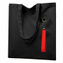 Сумка для покупок LUMISSA с ремувкой, чёрная с красным
