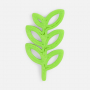Подвеска Flora, 3D-печать на заказ, лист рябины, салатовая
