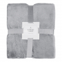 Плед мягкий флисовый Super Soft Comfort Travel, серый