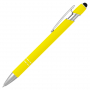 Ручка шариковая Star Soft Touch Shiny Silver Requis, желтая
