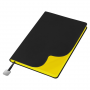 Ежедневник Flexy Latte Soft Touch Black Edition Color А5, черный с желтым