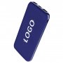 Внешний аккумулятор Kugo 10000 mAh с подсветкой гравировки, синий