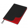 Ежедневник Flexy Latte Soft Touch Black Edition Color А5, черный с красным