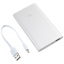 Внешний аккумулятор Mi Powerbank 2, 5000 мАч, с проводом