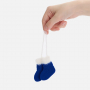 Подвеска на елку Вьюжка, носочки, синие