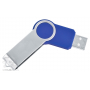USB flash-карта Swing, синяя, полуоткрытая