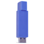 USB flash-карта Twist, синяя полуоткрытая