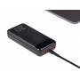Внешний аккумулятор с дисплеем, 20000 mAh, черный