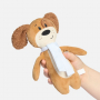 Мягкая игрушка Beastie Toys, собачка с белым шарфом