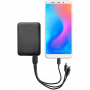 Внешний аккумулятор Uniscend Full Feel 10000 mAh, чёрный, пример использования
