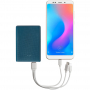 Внешний аккумулятор Uniscend Full Feel Color 5000 мАч, тёмно-синий, пример использования