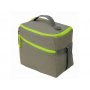 Изотермическая сумка-холодильник Neo Classic c контрастной молнией, зеленое яблоко