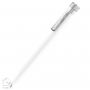 Шариковая ручка Liberty Soft Touch Clip Clear, белая