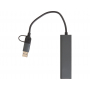 USB-хаб Command с коннектором 2-в-1 USB-C и USB-A, 2.0/3.0