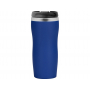 Термокружка Double wall mug С1 soft-touch, синяя