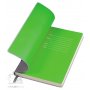 Бизнес-блокнот Funky, серый, форзац - зеленый