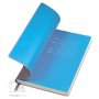 Бизнес-блокнот Funky, серый, форзац - голубой
