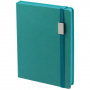 Ежедневник New Factor Metal А5, недатированный, бирюзовый