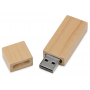 USB-флешка на 16 Гб Woody с магнитным колпачком, светло-коричневая