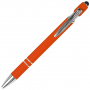 Ручка шариковая Star Soft Touch Shiny Silver Requis, оранжевая